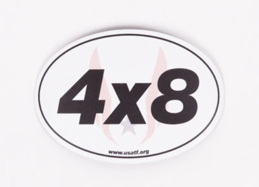 USATF 4x8 Sticker