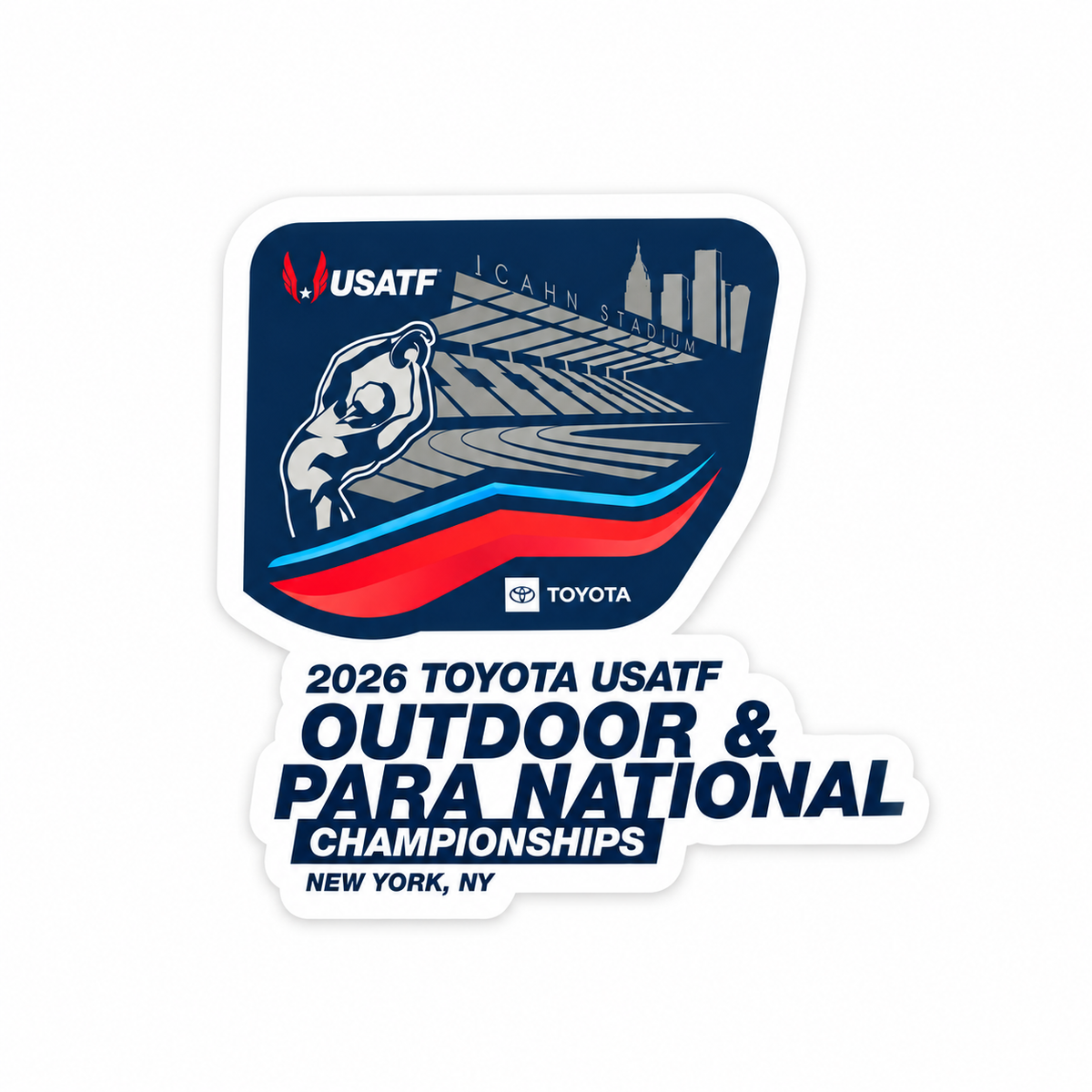 Outdoor & Para National Champs Logo Sticker