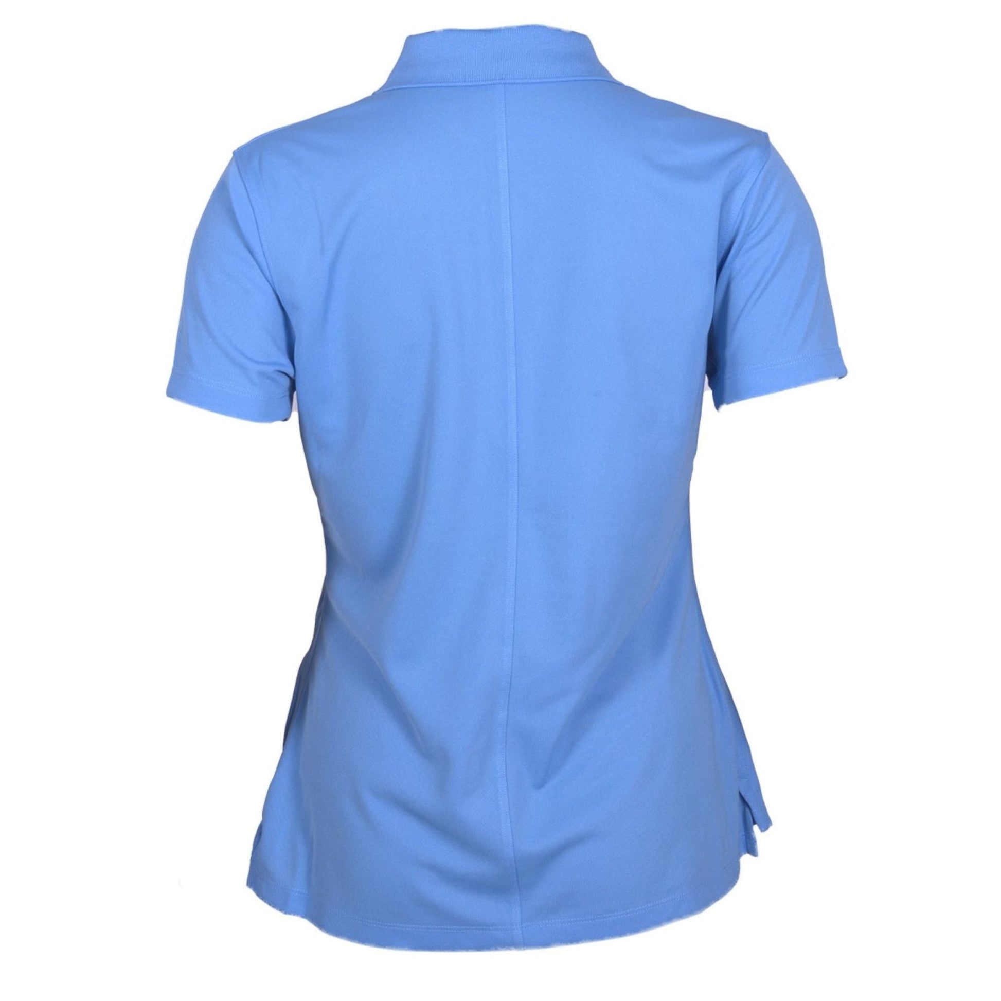 Light blue polo shirt on a white background