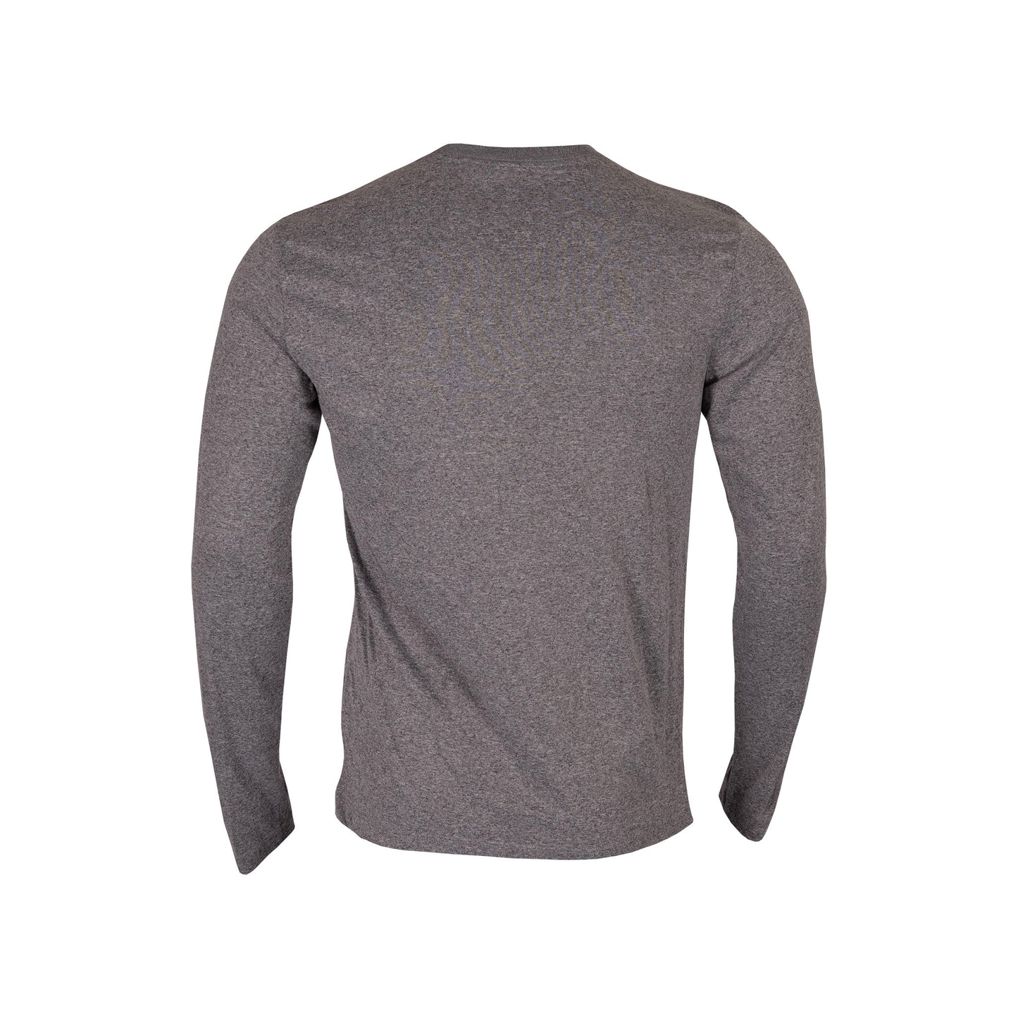 Gray long-sleeve shirt on a white background