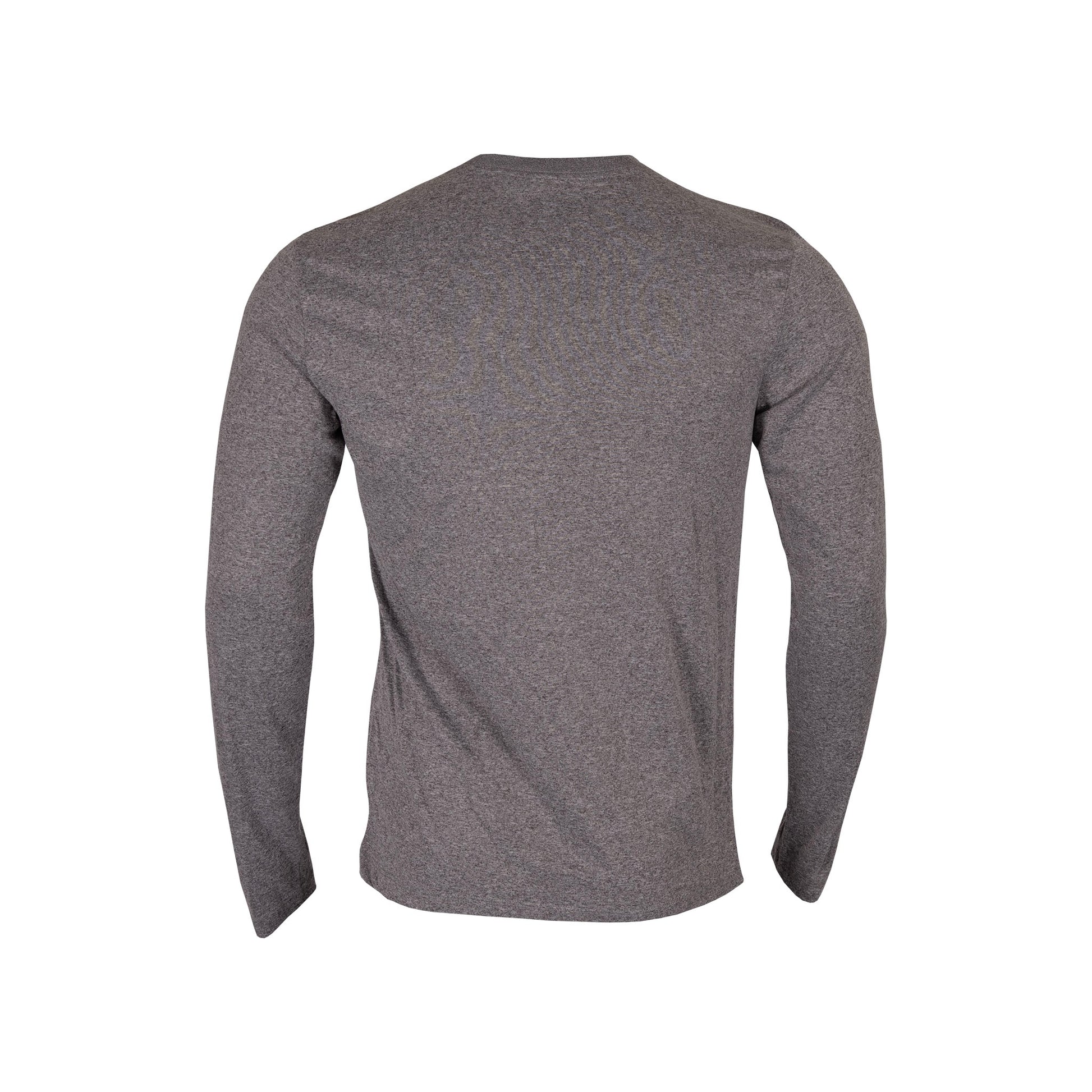 Gray long-sleeve shirt on a white background