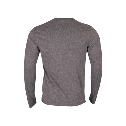 Gray long-sleeve shirt on a white background