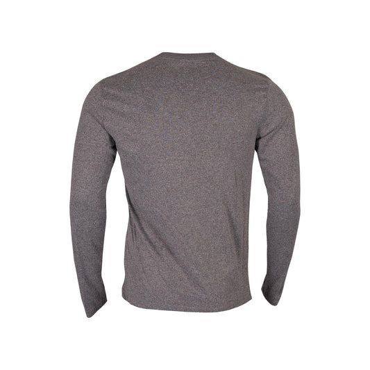 Gray long-sleeve shirt on a white background