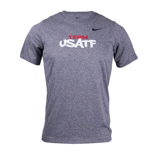 A gray Nike T-Shirt with the USATF logo on the front.