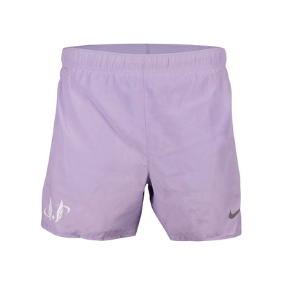 Light purple shorts with a Nike logo on left leg and USATF logo on right leg on a white background