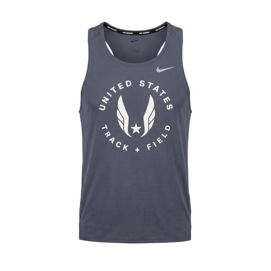 Gray tank top with Nike logo and 'United States Track & Field' text on a white background