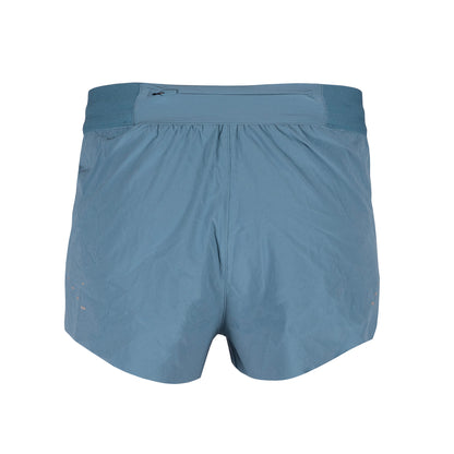 Teal Nike running shorts on a white background