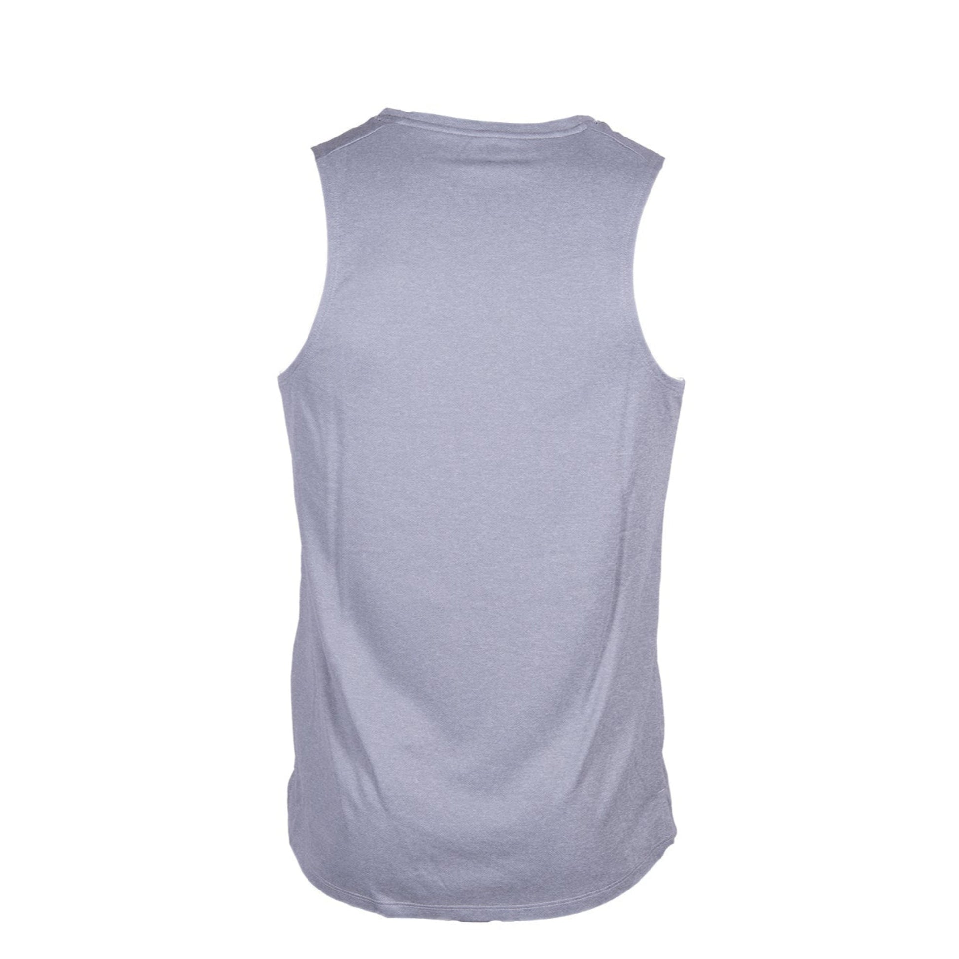 Gray sleeveless shirt on a white background