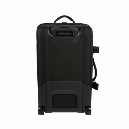 Black suitcase on a white background