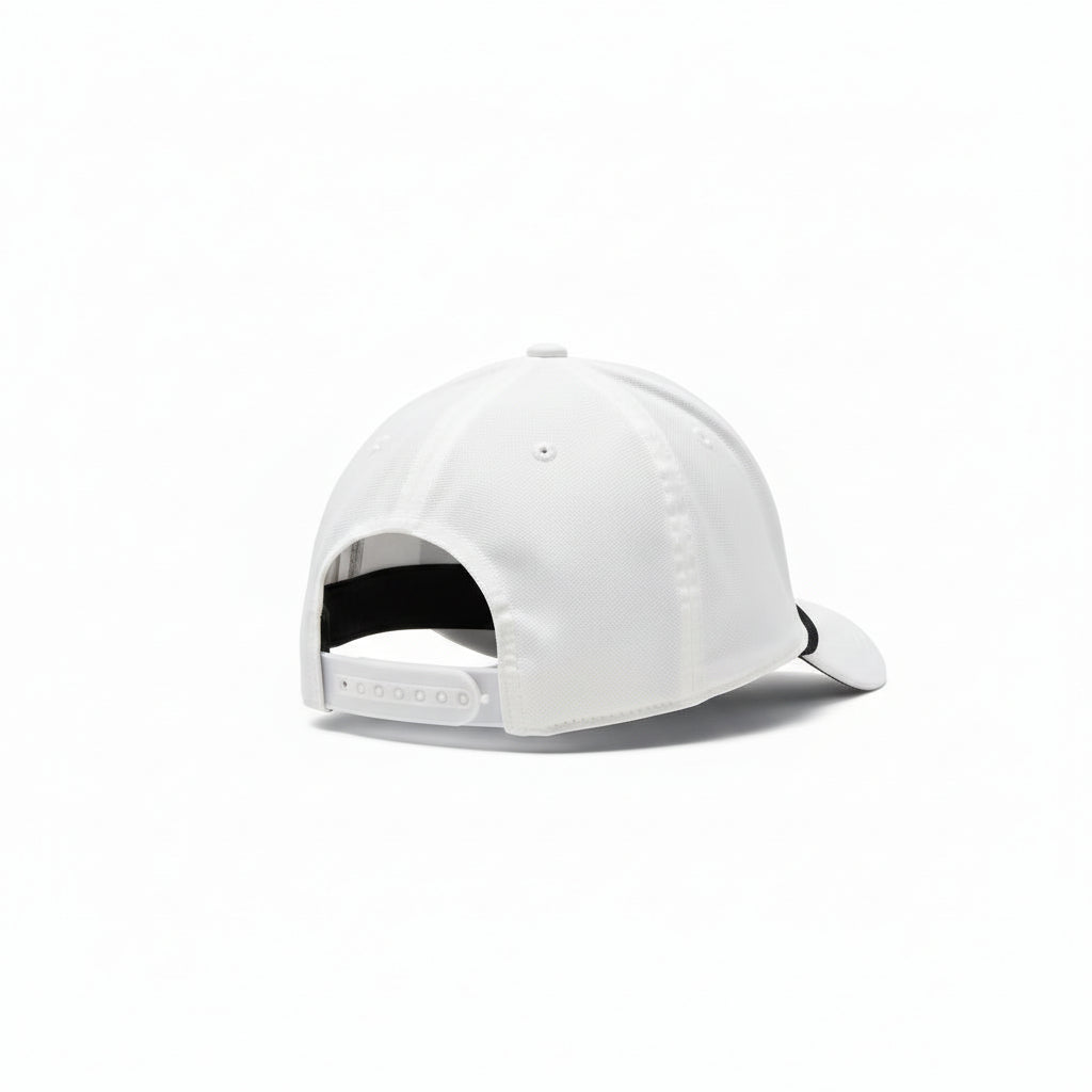 White USATF hat on white background.