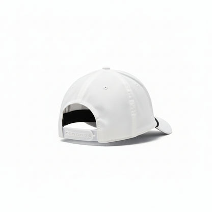 White USATF hat on white background.