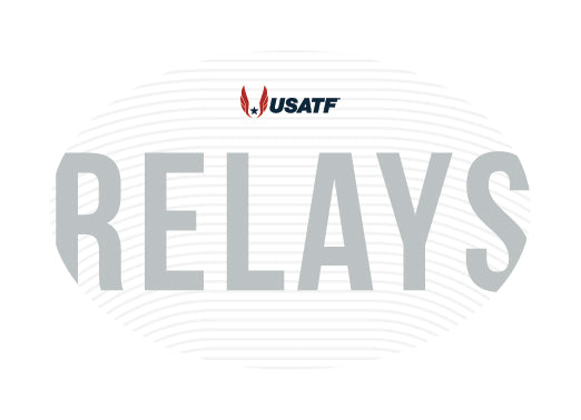 USATF White Oval Sticker - Relays – Team USATF Store