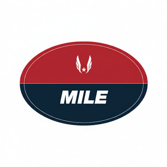 USATF Red Oval Sticker - Mile