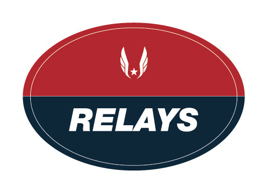 USATF Red Oval Sticker - Relays