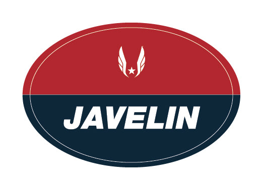 USATF Red Oval Sticker - Javelin